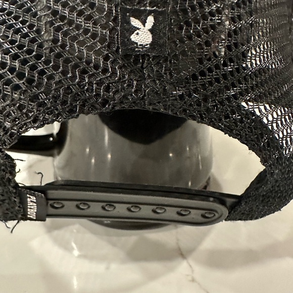 Playboy black baseball cap hat snap - Picture 3 of 4